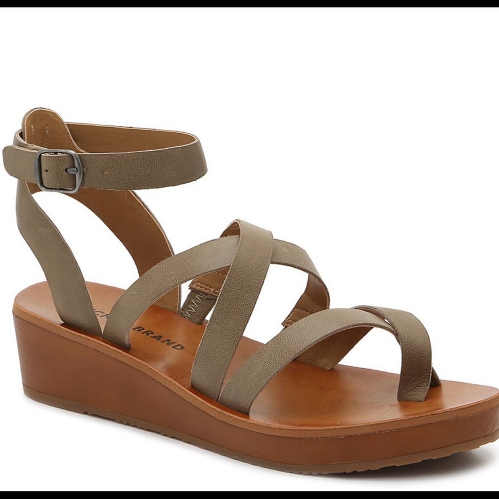 Brand New Lucky Brand Hoami Wedge Sandal